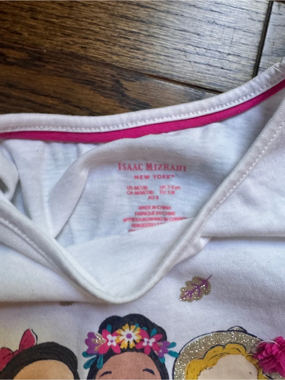 Girls Fuscia Shorts & Graphic Tee Set - Floral Friends